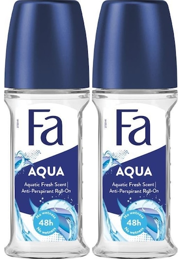 Fa Aqua Perspirant Roll-On Deodorant 50 ML x 2