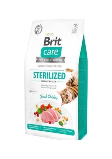 Brit Care Sterilised Urinary Tahılsız Kısırlaştırılmış Tavuklu Yetişkin Kedi Maması 7 KG