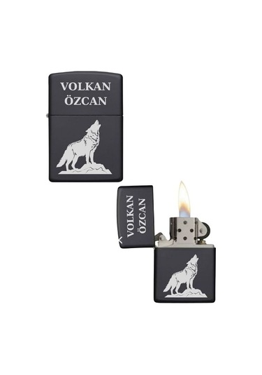 Kişiye Özel Kurt Model Metal Çakmak