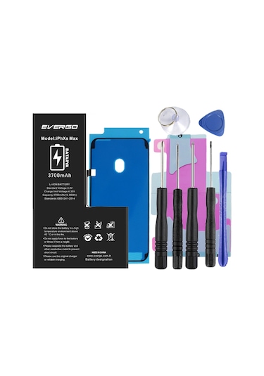 Apple Uyumlu iPhone XS Max  Batarya Pil 3700 Mah evergo