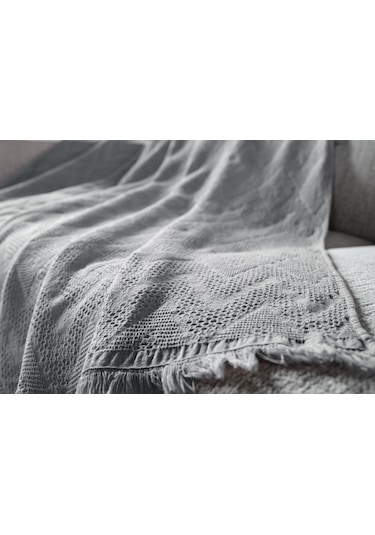 Adora Koltuk Şalı Gri - 130x170 Cm
