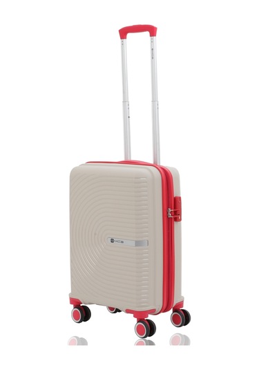Mçs Polipropilen Valiz V374 55 Cm S21yy100000655 00422 Kemik/kırmızı