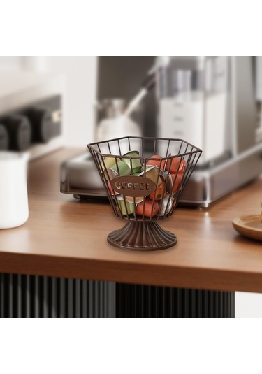 Homyl Kapsül Tutucu Yaratıcı Pratik Kahve Pod Bar Kafe Oturma Siyah