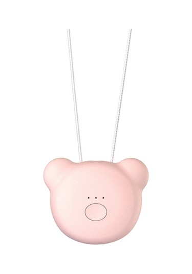 Çocuklar İçin Mini Ayı Tarzı Boyun Formaldehit Negatif İyon Pm2.5 Temizleme Hava Temizleme Cihazı Pembe