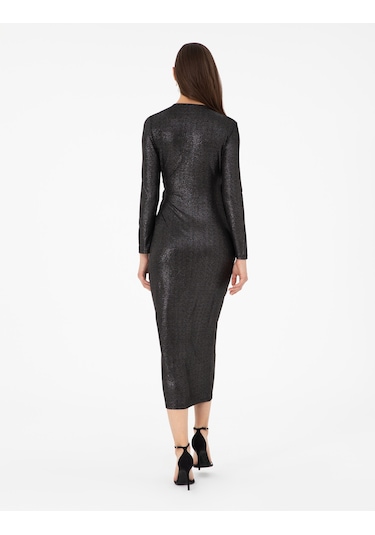 Pierre Cardin Kadın Siyah Elbise Örme 50296431-vr046 Siyah