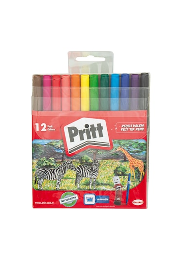 Pritt Keçeli Boya Kalemi 12 Renk