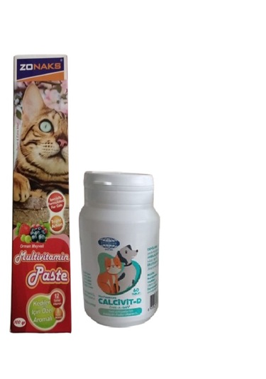 Zonaks Kediler İçin Multivitamin Kediler İçin Özel Aromalı İçerikli Paste