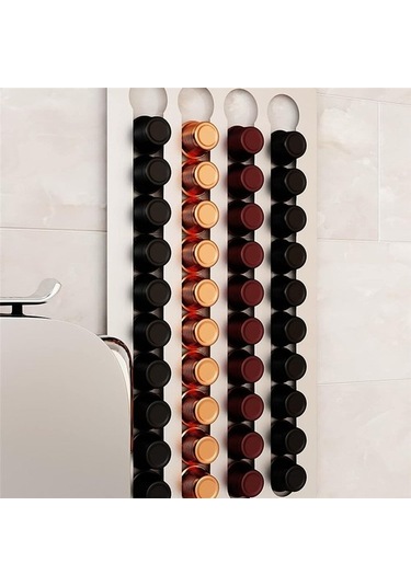 Metabagua Pod Tutucu 40 Pod Tutucu Paslanmaz Çelik Duvara Monte Kahve Kapsülü Organize Ofisler Için Uygun M7uvep Çok Renkli