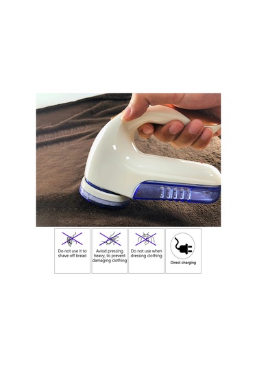 Neevoyu Elektrikli Kumaş Tüy Dikeni - Avrupa Şarjlı, Pilli Olmayan, Fırça Ve Bıçaklı, Kumaş/koltuk/fantezi Tüy Kaybı Temizleyici Beyaz