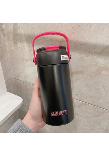 316 Paslanmaz Çelik Yalıtımlı Pipetli Su Bardağı Ojvl1h Black