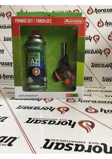 Orgaz Pürmüz Set / Torch Set Çakmaklı Pürmüz Siyah