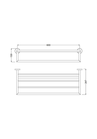 Bocchi Piave Havlu Rafı 600Mm Mat Siyah 3057 0011 Ab