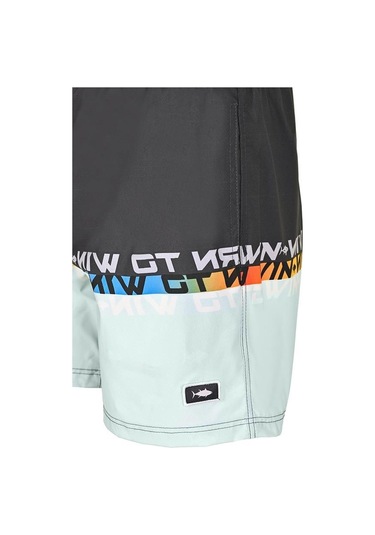 Fujin Pro Angler Short Mayo Anthracite Turquoise Antrasit