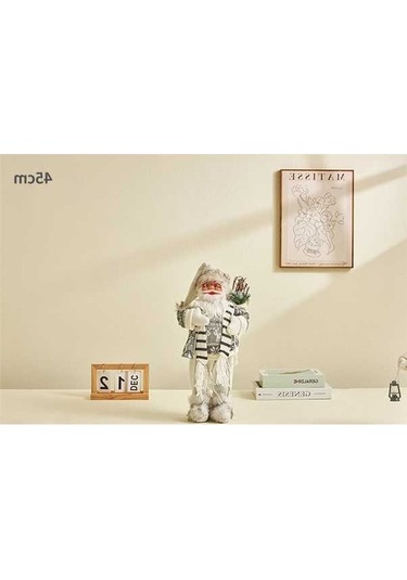 Dancemonkey Noel Baba Xintean Fener Yeni Yıl Süs, 45cm Ev Dekorasyon
