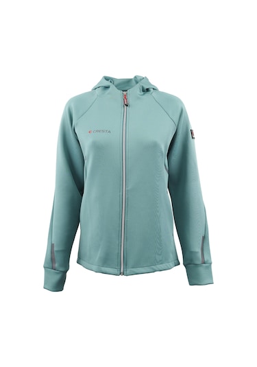 Cresta Outdoor Reflektör Baskılı Kapüşonlu Kadın Hafif Ceket