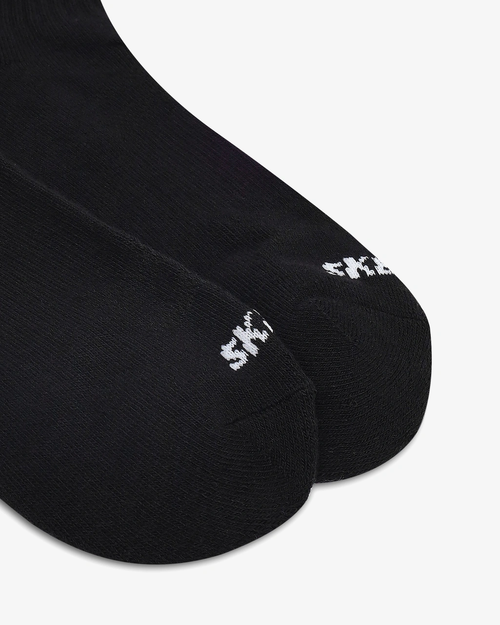 Skechers 6'lı Unisex Yarım Taban Destekli Quarter Crew Çorap Unisex Siyah Çorap S118214-001 Siyah