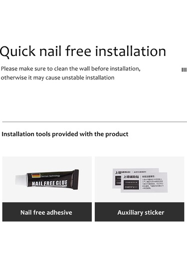 Maiyame Banyo Duvar Rakımı - Su Geçirmez Uzay Alüminyum - 40cm Tek Çubuk - 10kg Yük Kapasitesi - Delme Yok Kurulum - Hızlı Su Akışı Siyah