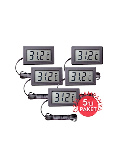 Dc-1 Mini Kablolu Termometre 5’li Paket
