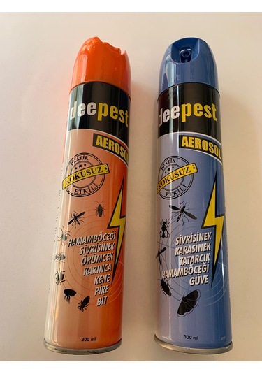 Deepest Sinek Aerosol 300 ML + Deepest Böcek Aerosol 300 ML