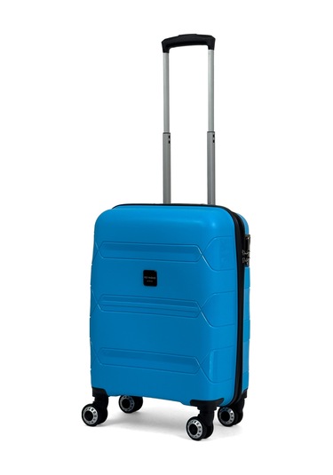 Lucas Polipropilen Kırılmaz Valiz, Kabin Boy Mavi