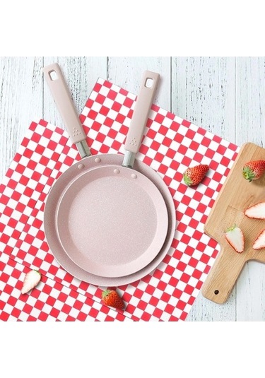 Ulzyvf Createtech Wrap Pembe Liner Gıda Deli Damalı Ambition 100 Wb - Şık Mutfak Aksesuarı Açık Pembe Açık Pembe