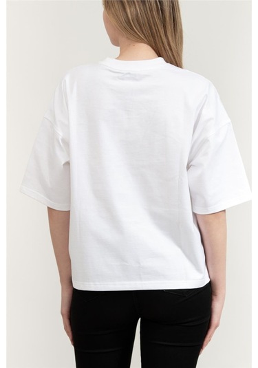 Calvin Klein Bayan T Shirt Lv047d204g Yaa Beyaz Beyaz