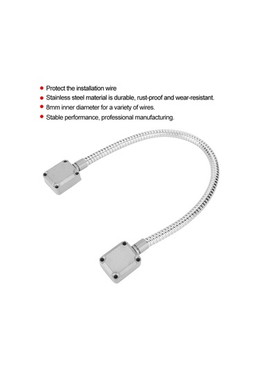 Yaozixa Kapı Açma-kapama Kablolarını Koruyucu, Paslanmaz Çelik, 8mm İç Çaplı, Dayanıklı Ve Pas Koruyucu Kordon Koruyucu