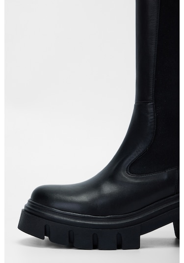 Valmenti Kadın Siyah Hakiki Deri Çizme 775 8045 Bn Czm Sk23/24 Siyah