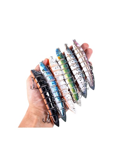 Hengjıa Çok Segmentli Balık Yemi Sahte Balık Yemi Luya Loach Yemi 7 14cm 21.4g