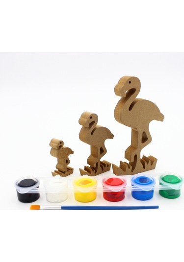 Na Neşeli Ahşap Ahşap Pelikan Figürü 3 Lü Takım 15cm 10cm 6cm Ahşap Boyama Ürünü.boyama Etkinliği.okul Öncesi Model 3lüpelikanboyalı
