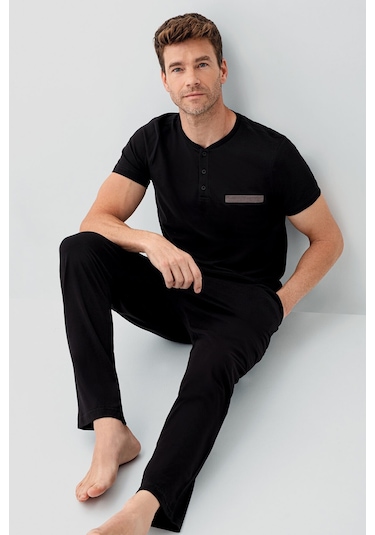 Arnetta Erkek Siyah Pijama Takım Ar3687-s-v1 Siyah