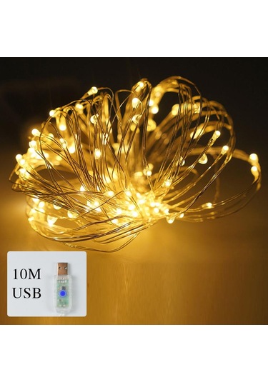 Sıcak Beyaz 1000led Dize Işıklar Şebekeyle Çalışan Bakır Tel Işıklar Su Geçirmez Işıklar Pa Odası Noel Dekoratif Led Işık 56556335 Sıcak Beyaz