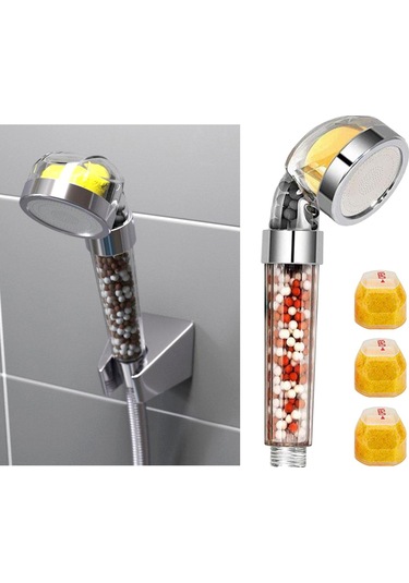 Suntek 3 Kartuşlu Yüksek Basınçlı El Duş Başlığı