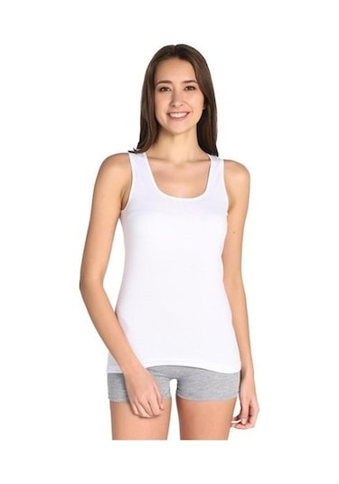 Tutku 0136 Kadın Atlet Ribana Kalın Askılı 6'Lı Paket