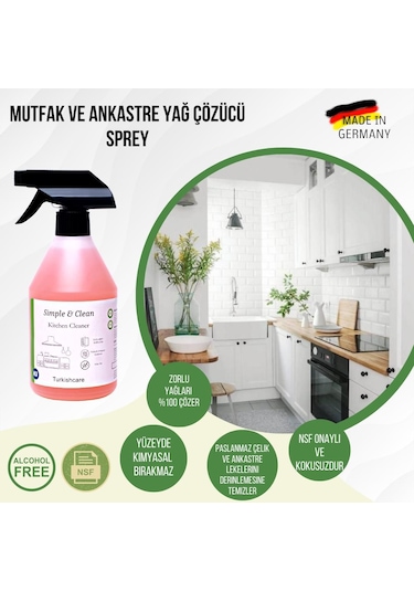 Simple & Clean Banyo Ve Mutfak Temizleme Spreyi 2 x 500 ML