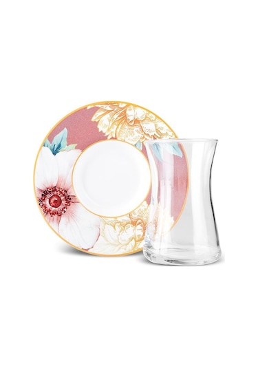 Karaca  Serra 6 Kişilik 12 Parça Çay Seti