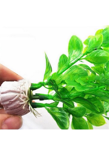 Xindoker 25 Cm Mor Plastik Yapay Akvaryum Bitkisi - Balık Tankı Dekorasyonu, Kolay Temizlenebilir, Solmayan