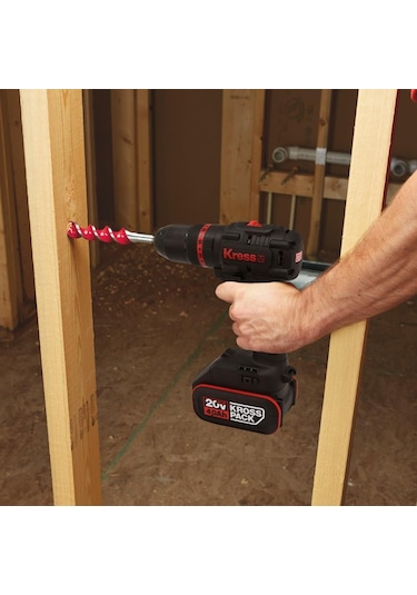 Kress KUC30.91 20V Kömürsüz Profesyonel Şarjlı Darbeli Matkap Akü Dahil Değildir