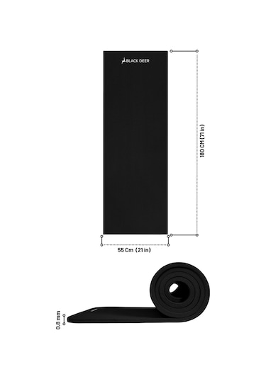 Pilates Yoga Matı Egzersiz Minderi 180x55 CM 8 MM