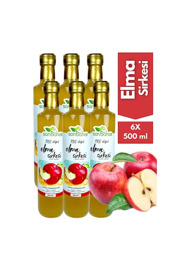 Elma Sirkesi 500 Ml 6'lı Paket - Organik Doğal Fermantasyon