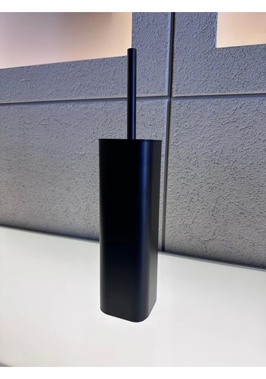 Tuvalet Fırçalık, Duvara Monteli - Mat Siyah Siyah