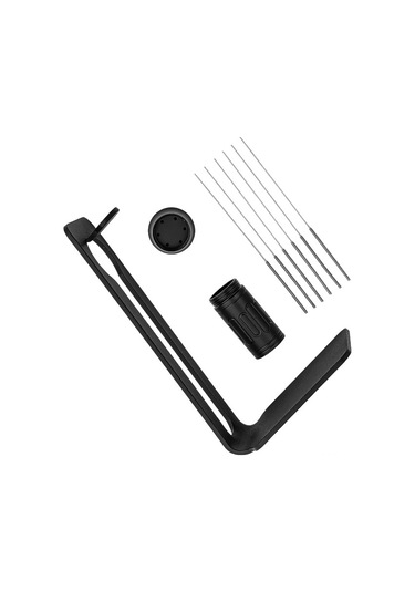 Xindoker Yeni Mıknatıslı Kahve Dağıtıcı, 6 İğneli, 0.4mm, Ayarlanabilir, Sökülebilir Tutamak, Konsantre Kahve Makinesi İçin Siyah