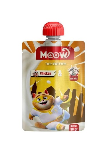 Moow Taze Tavuklu Ve Keçi Sütlü Yavru Kedi Et Ezmesi 90 Gr