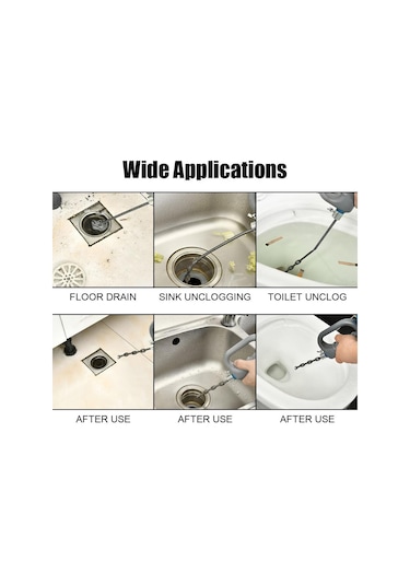 Kanalizasyon Borusu Piston Araştırmak Banyo Mutfak Temizleme Araçları 5/7/10 Metre El Tuvalet Lavabo Drenaj Açıcı 7m
