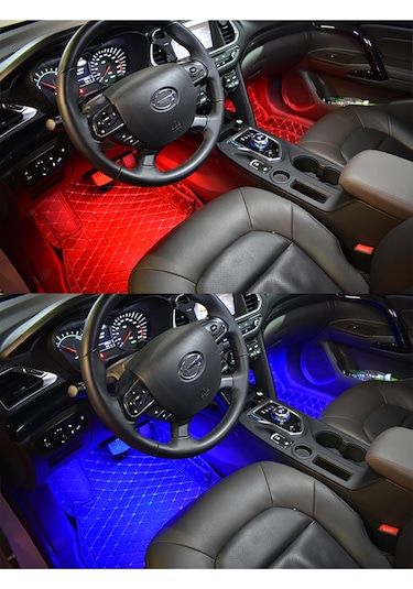 Renault Megane 2 Sese Duyarlı Ayak Altı Led Aydınlatma Kumandalı Rgb