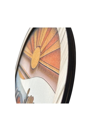 Trendooze Tabelalar Suntek Parça Mutfak Manzara Duvar Dekoru Boho Ahşap 4 20cmx20cmx05cm Qa 20cmx20cmx05cm