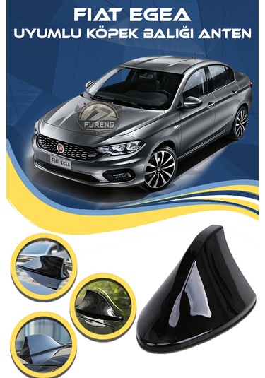 Fiat Egea Uyumlu Oto Balık Sırtı Anten Elektrikli Köpekbalığı Balina Tavan Anten