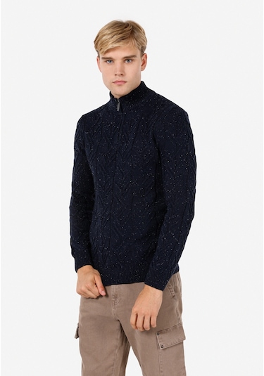 Colins Lacivert Erkek Kazak Cl1071050 Q1.v2 Nav Lacivert