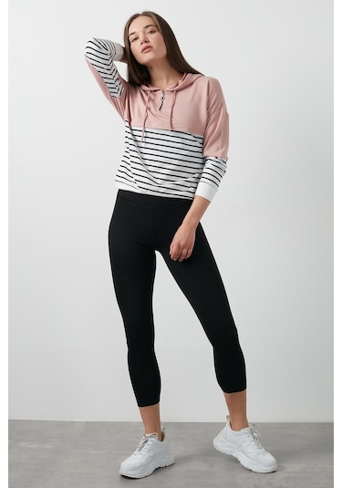 Lela Büyük Beden Seçeneğiyle Yüksek Bel Toparlayıcı Üşütmeyen Kışlık Spor Bayan Tayt 626Tights Siyah