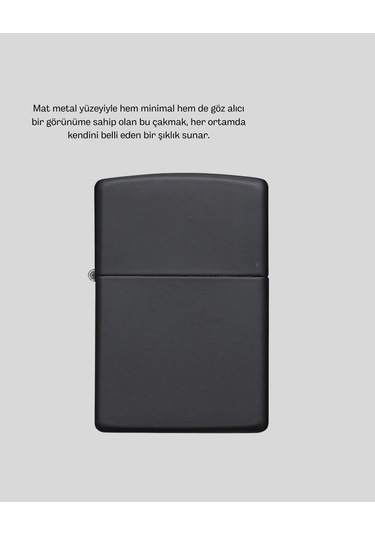 Ergonomik Metal Çakmak Mat Kaplamalı Ve Şık Tasarımlı Aksesuar Diğer